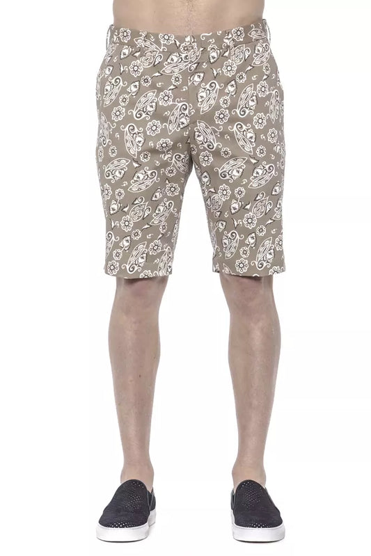 Pantaloncini in cotone beige