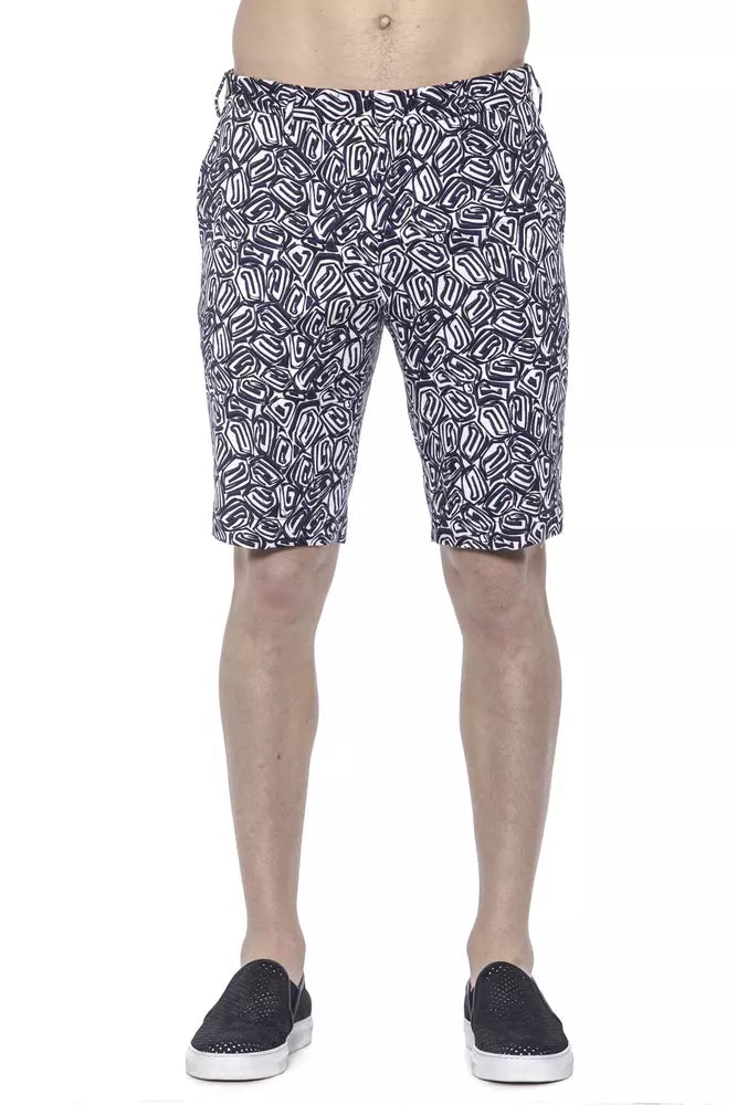 Blaue Baumwollshorts