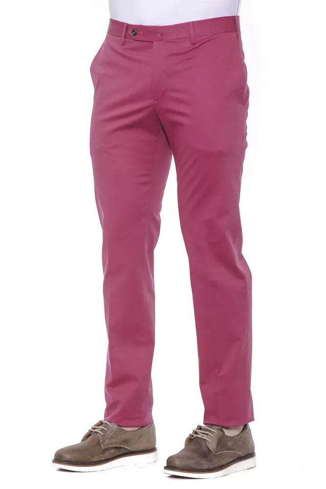 Jeans e pantaloni in cotone fucsia