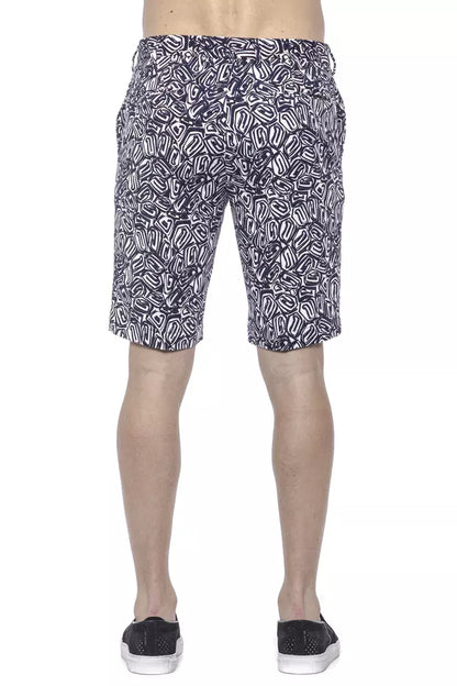 Blaue Baumwollshorts