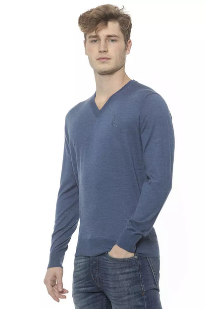 Maglione in cashmere blu