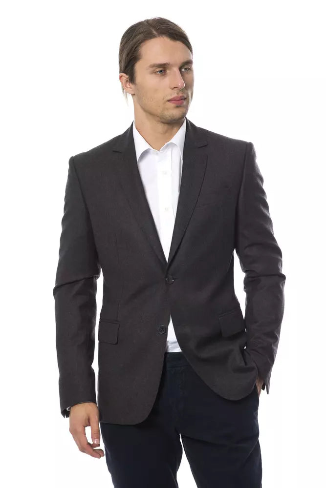 Verri Gray Wool Men Blazer