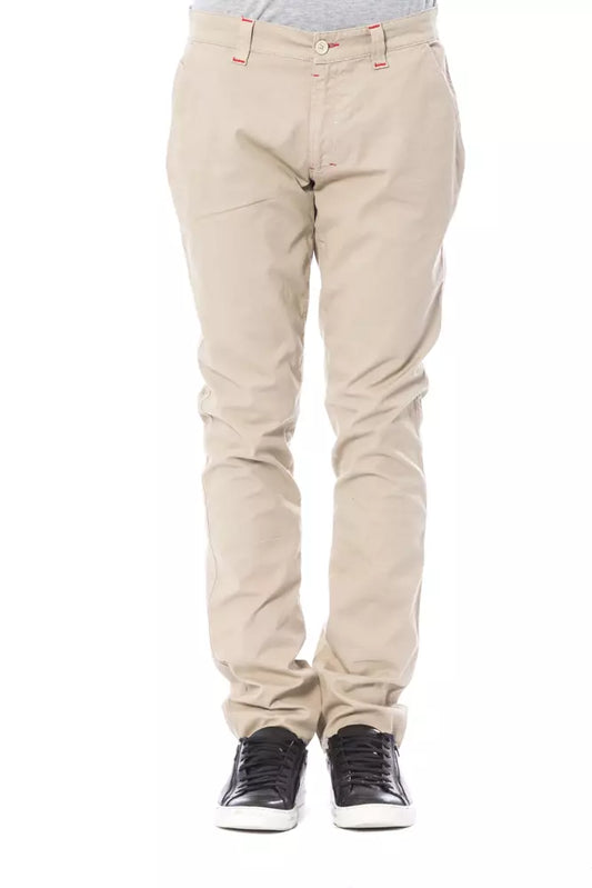 Jeans e pantaloni in cotone beige