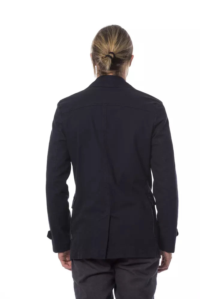 Verri Blue Cotton Men's Blazer