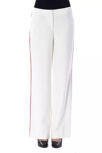 Jeans e pantaloni in poliestere bianco