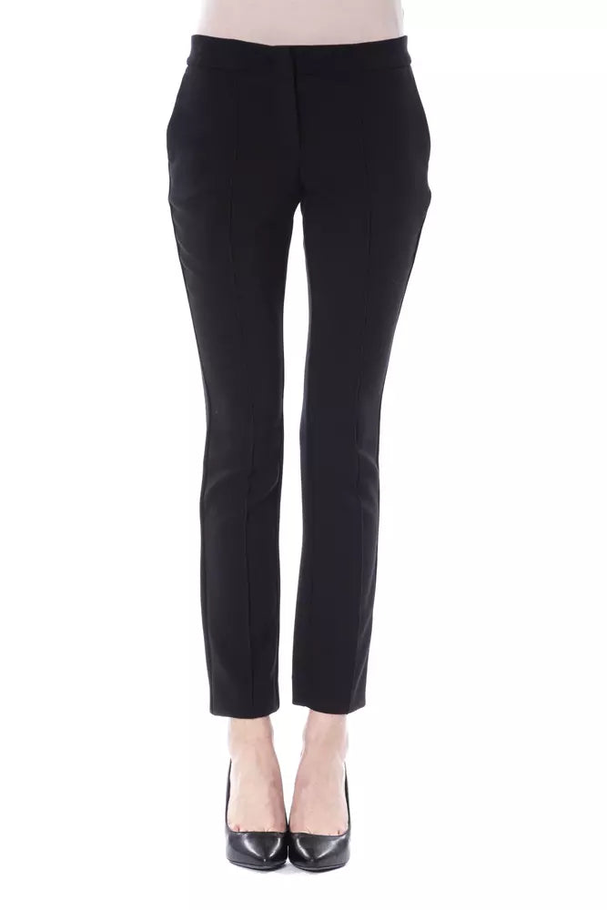 Jean et pantalon en polyester noir