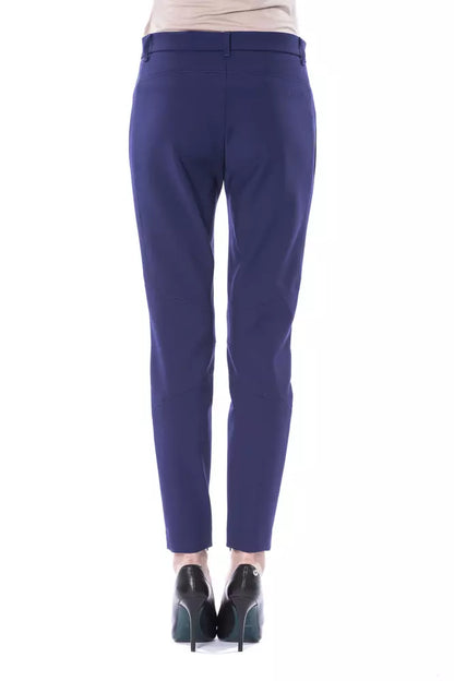 Jean et pantalon en polyester bleu