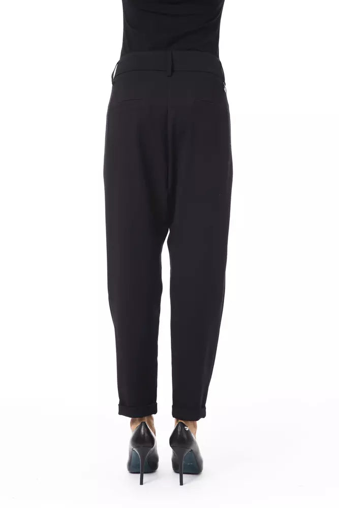 BYBLOS Black Polyester Women Pants