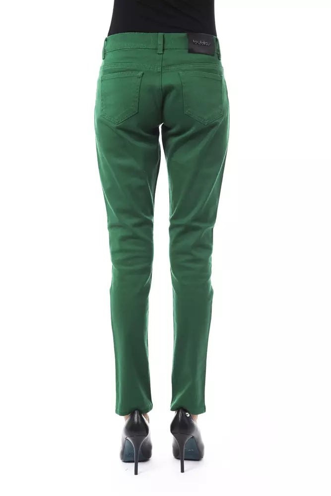 Jeans e pantaloni in cotone verde