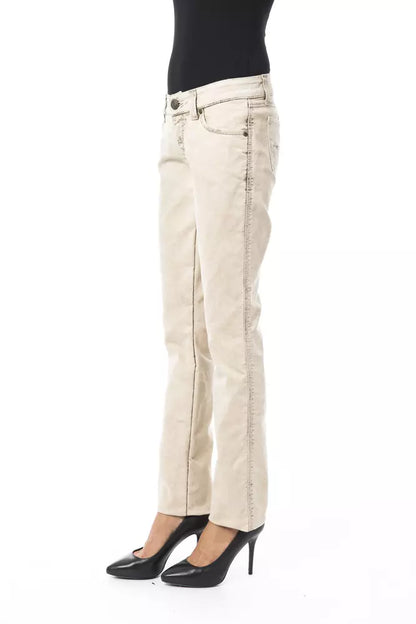 Jeans e pantaloni in cotone beige