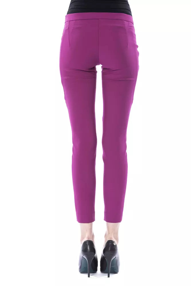 Jeans et pantalon en polyester violet