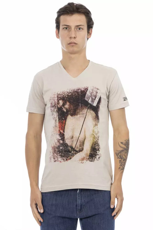 Trussardi Action Beige Baumwolle Herren T-Shirt