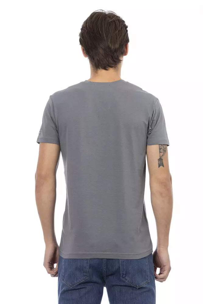 T-shirt in cotone grigio