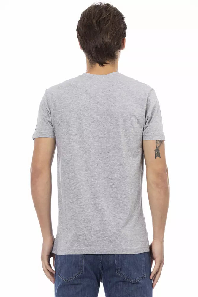 T-shirt in cotone grigio