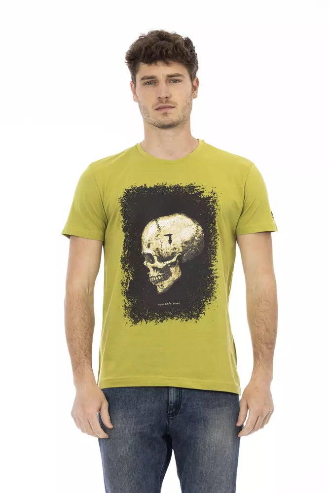 Trussardi Action Grünes Baumwoll-T-Shirt für Herren