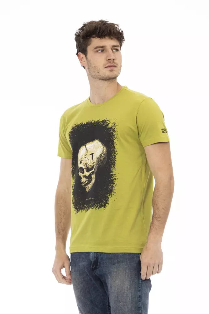 Trussardi Action Grünes Baumwoll-T-Shirt für Herren