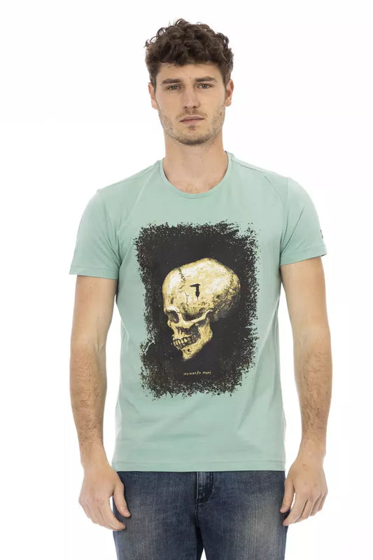 Trussardi Action Grünes Baumwoll-T-Shirt für Herren