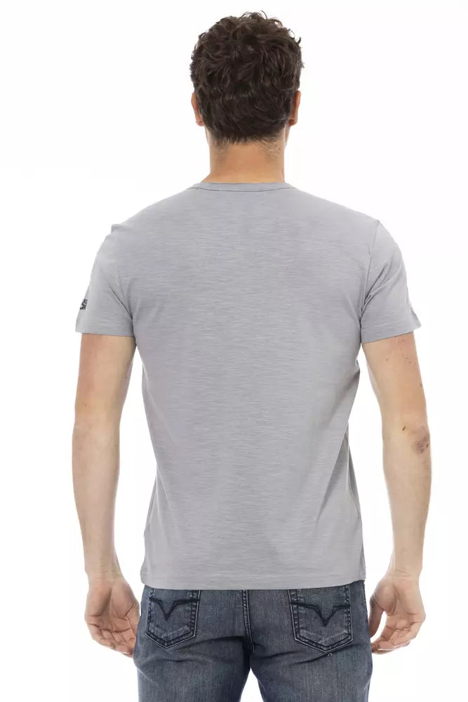 T-shirt in cotone grigio