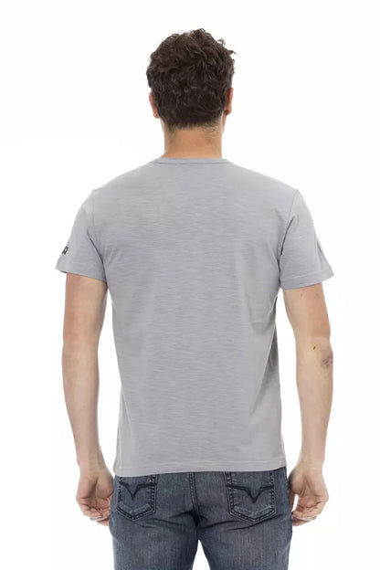 T-shirt in cotone grigio