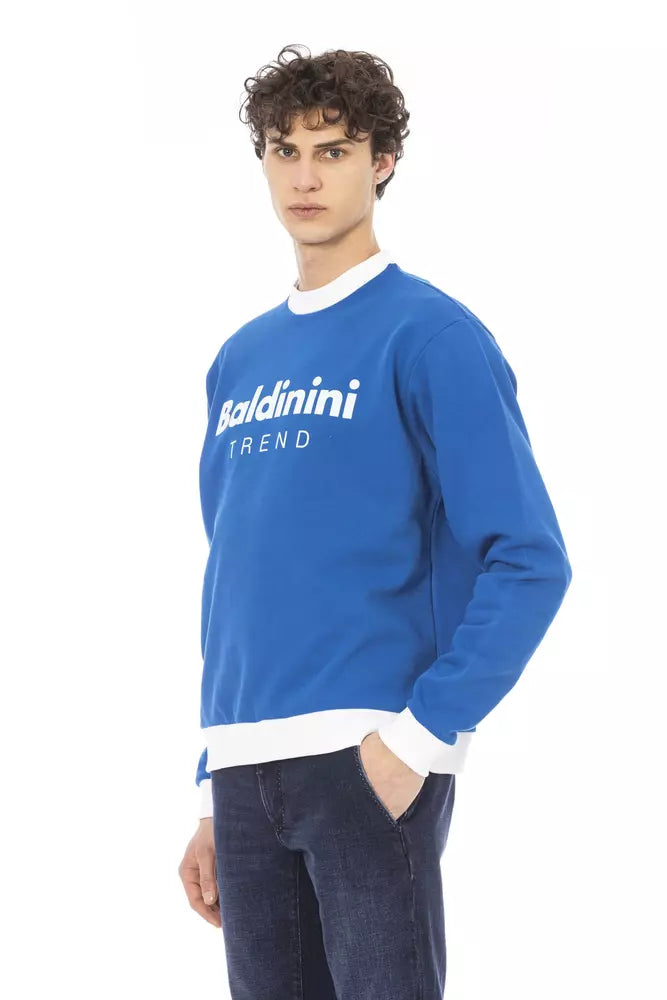 Maglione in cotone blu