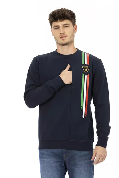 Maglione in cotone blu