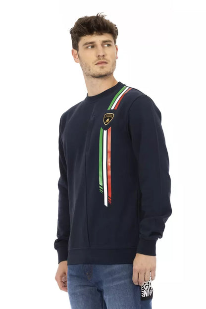 Maglione in cotone blu