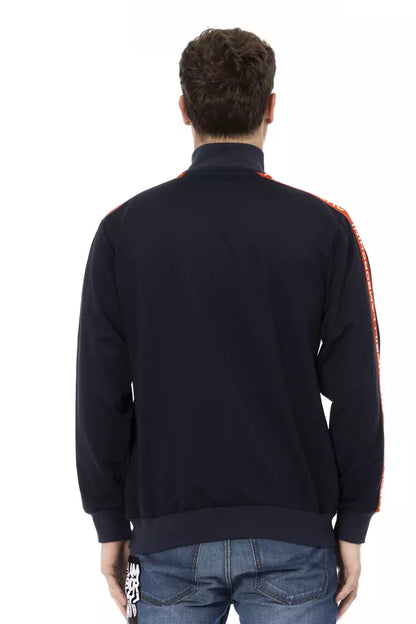 Blauer Polyesterpullover