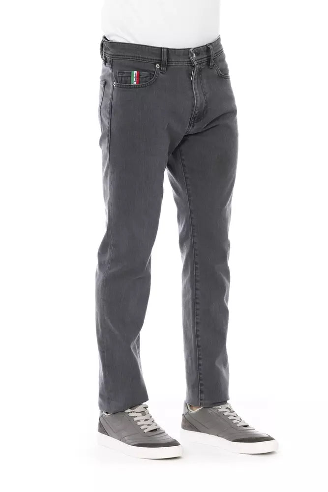 Jeans e pantaloni in cotone grigio