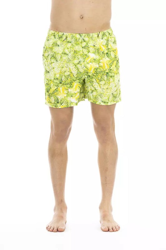 Just Cavalli Grüne Badeshorts aus Polyester für Herren