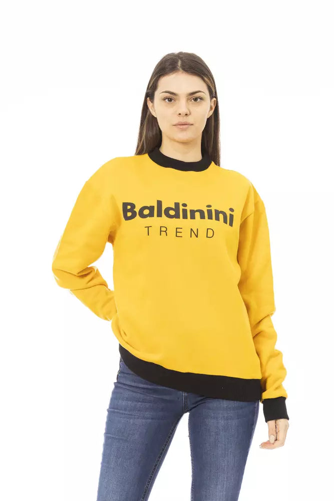 Maglione di cotone giallo