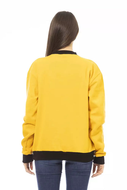 Maglione di cotone giallo