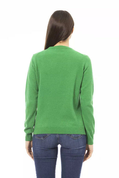 Baldinini Trend Green Wool Women Sweater