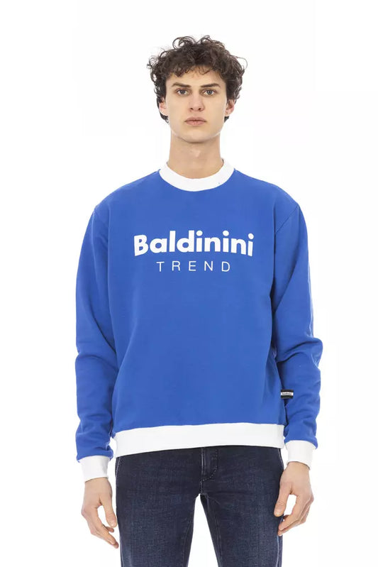 Maglione in cotone blu