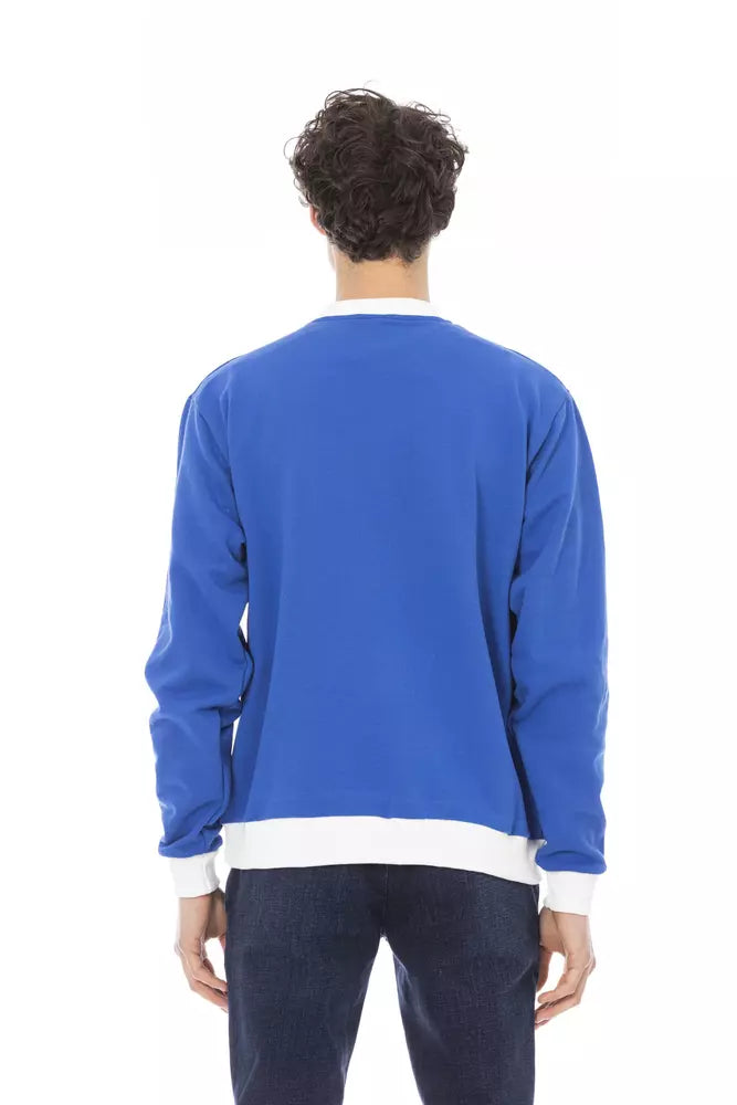 Maglione in cotone blu