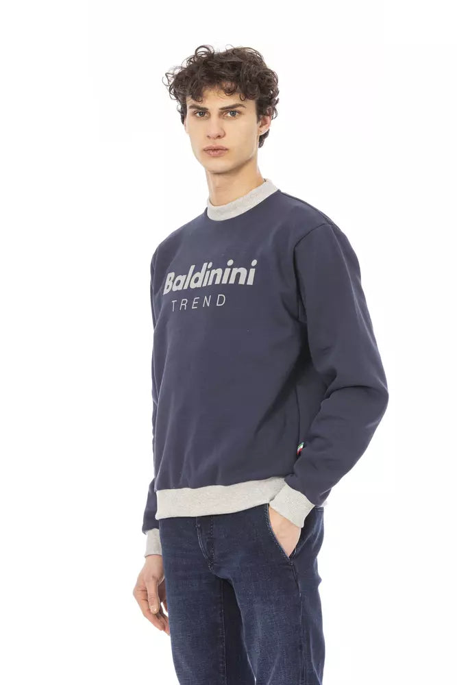 Maglione in cotone blu