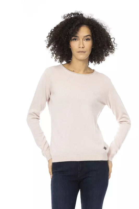 Maglione di lana rosa