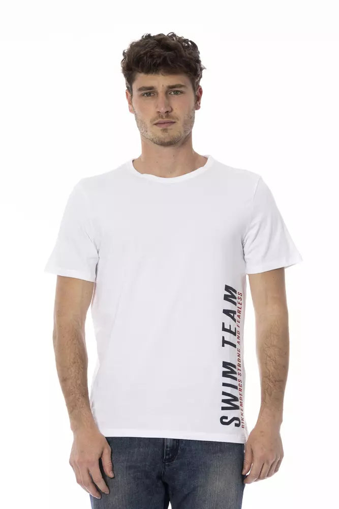 Weißes Baumwoll-T-Shirt