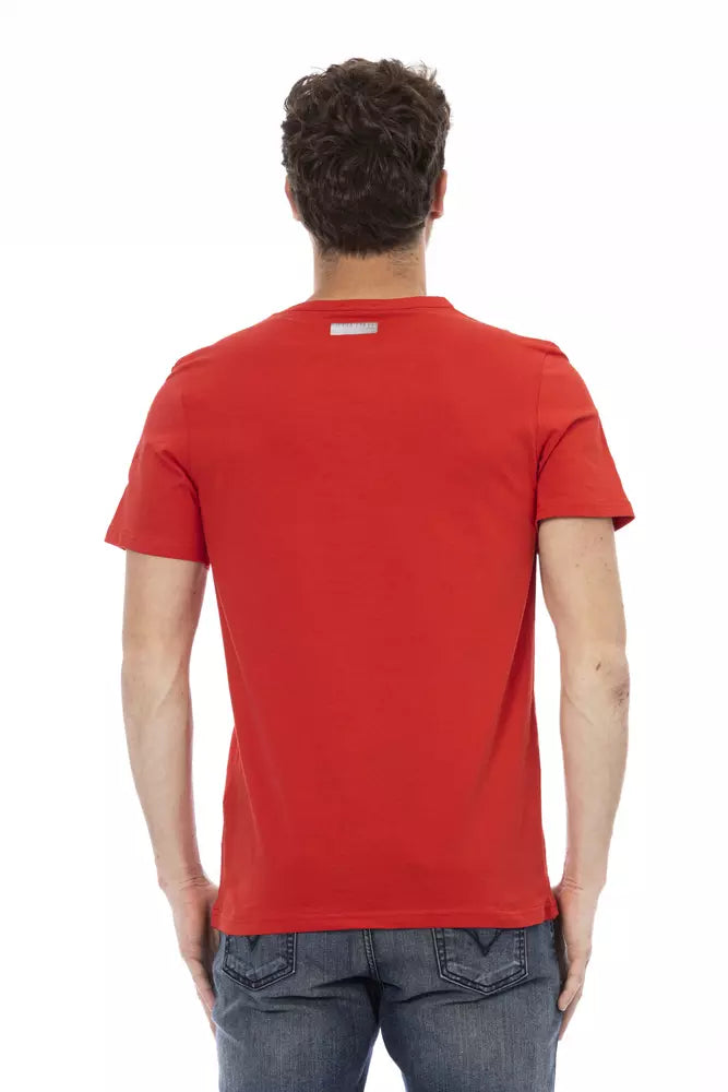 Rotes Baumwoll-T-Shirt