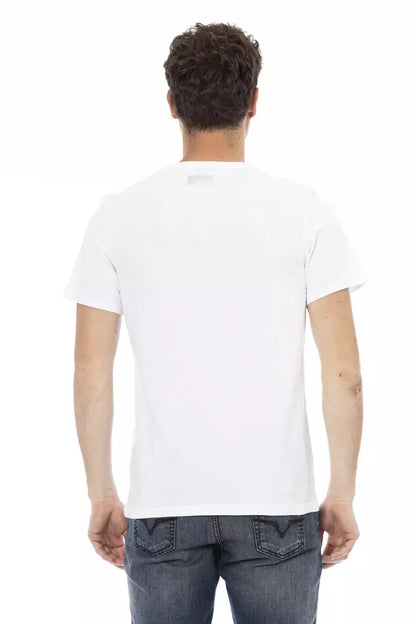 Bikkembergs – Elegantes, weißes T-Shirt mit Frontprint