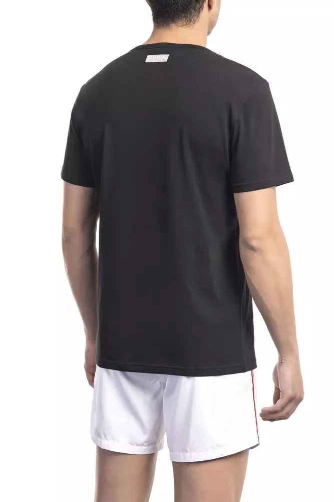 Bikkembergs Black Cotton Men T-Shirt