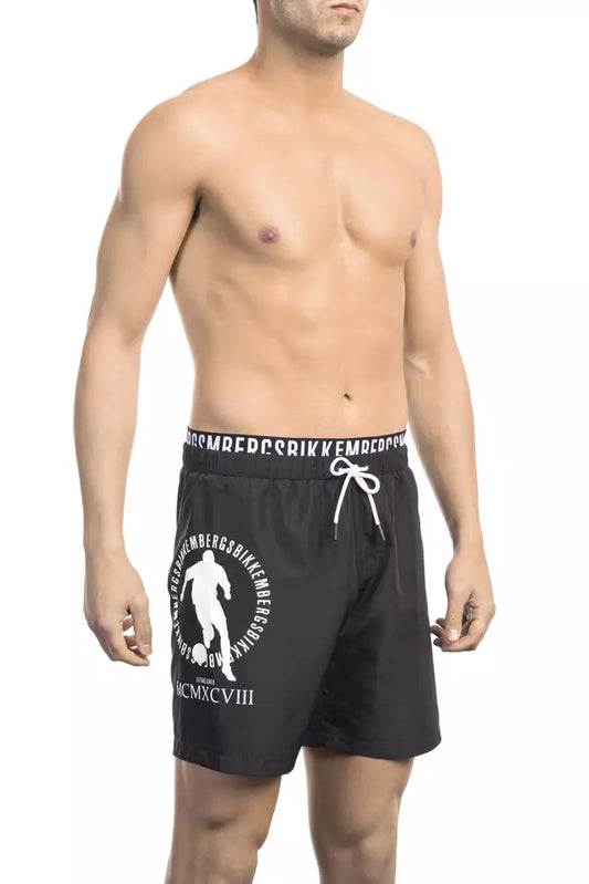 Bikkembergs – Schicke, mehrlagige Badeshorts mit Logodetail