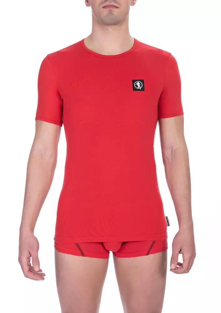 Rotes Baumwoll-T-Shirt