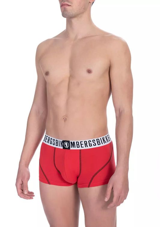 Bikkembergs Red Cotton Men's Underwear Trunk