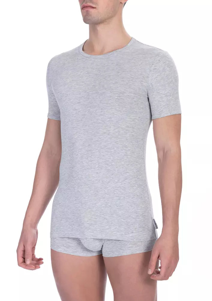 T-shirt in cotone grigio