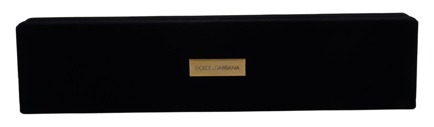 Dolce &amp; Gabbana Elegante Schmuckaufbewahrungsbox aus Samt