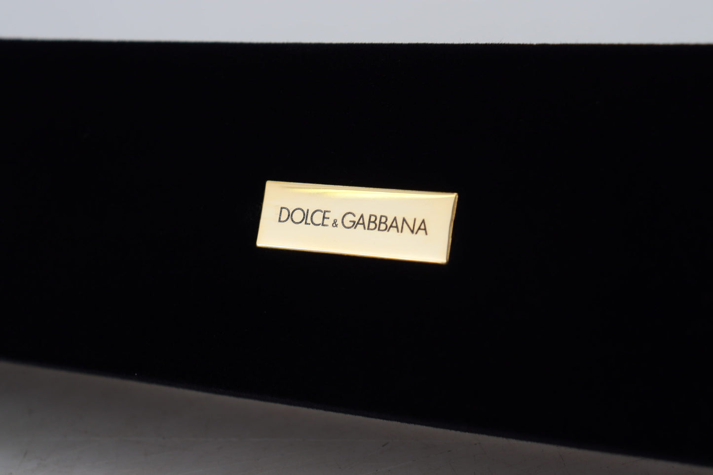 Dolce &amp; Gabbana Elegante Schmuckaufbewahrungsbox aus Samt