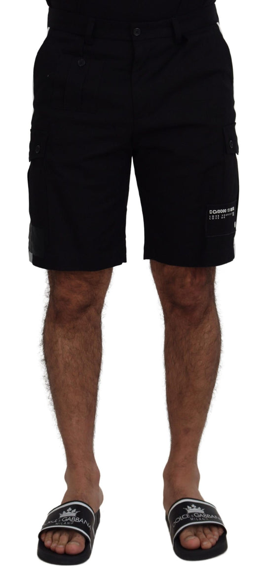 Dolce &amp; Gabbana Elegante MainLine Schwarze Shorts