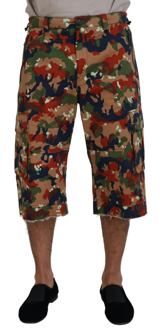 Mehrfarbige Cargo-Shorts des italienischen Designers Dolce &amp; Gabbana