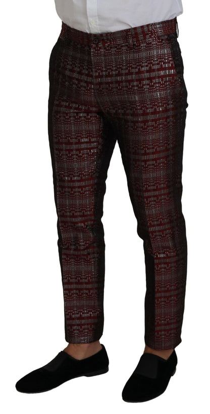 Dolce &amp; Gabbana – Zweiteiliger Slim-Fit-Anzug „Fantasy“ in Bordeaux