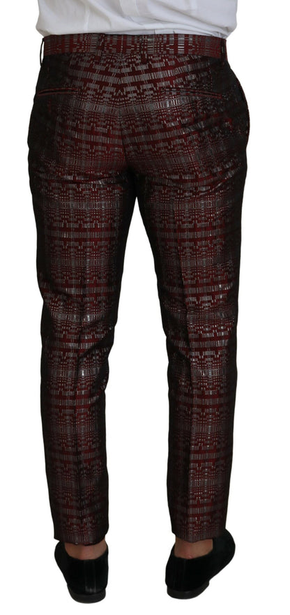 Dolce &amp; Gabbana – Zweiteiliger Slim-Fit-Anzug „Fantasy“ in Bordeaux